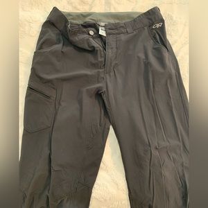 Outdoor Research Voodoo Pants. Size 34. Black/OD Green.